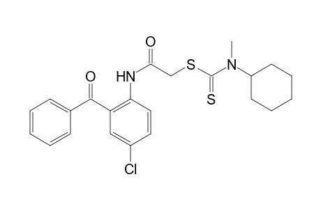 2-(2-Benzoyl-4-chloroanilino)-2-oxoethyl cyclohexyl(methyl)dithiocarbamate