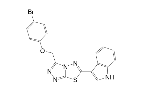 1H-indole, 3-[3-[(4-bromophenoxy)methyl][1,2,4]triazolo[3,4-b][1,3,4]thiadiazol-6-yl]-