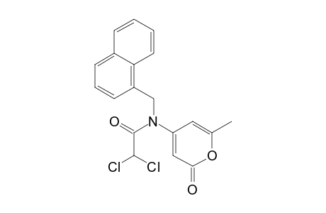 2,2-Dichloro-N-(6-methyl-2-oxo-2H-pyran-4-yl)-N-(naphthalene-1-ylmethyl)acetamide