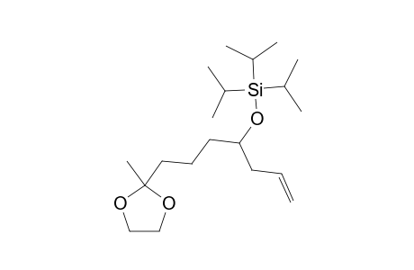 2,2-ETHYLENDIOXY-6-TRIISOPROPYLSILYLOXY-8-NONENE