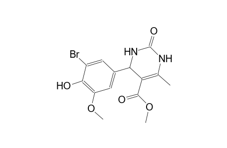 Methyl 4-(3-bromo-4-hydroxy-5-methoxyphenyl)-6-methyl-2-oxo-1,2,3,4-tetrahydro-5-pyrimidinecarboxylate