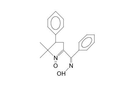 5,5-Dimethyl-4-phenyl-2-(A-hydroxyimino-benzyl)-1-pyrroline 1-oxide