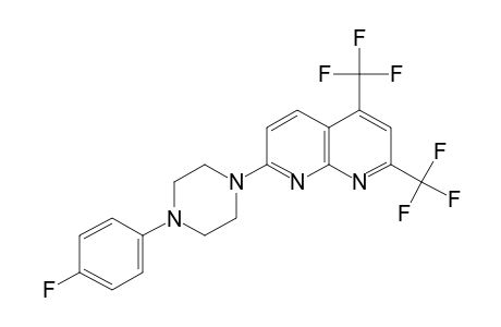 2,4-BIS(TRIFLUOROMETHYL)-7-[4-(p-FLUOROPHENYL)-1-PIPERAZINYL]-1,8-NAPHTHYRIDINE