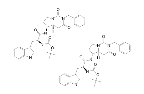 (R,S)/(S,R)-2-BENZYL-5-[N-(TERT.-BUTOXYCARBONYL)-L-TRYPTOPHYL]-AMINO-1,3-DIOXO-PERHYDROPYRROLO-[1,2-C]-PYRIMIDINE