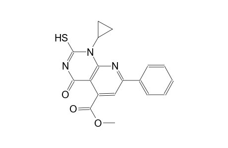 pyrido[2,3-d]pyrimidine-5-carboxylic acid, 1-cyclopropyl-1,4-dihydro-2-mercapto-4-oxo-7-phenyl-, methyl ester