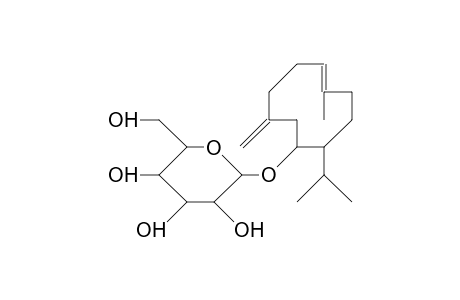 1-(8-Isopropyl-1-methyl-5-methylidene-trans-cyclodecen-7-yl).beta.-D-glucopyranoside