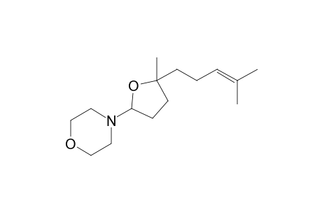 4-[5-methyl-5-(4-methylpent-3-enyl)tetrahydrofuran-2-yl]morpholine