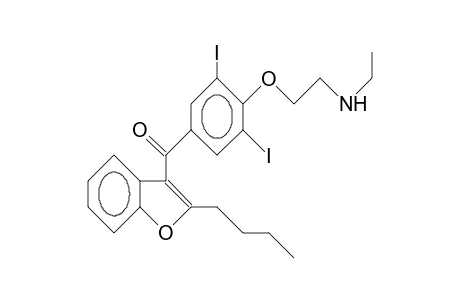 MONO-N-DESETHYLAMIODARONE;2-BUTYL-3-[4-(3-ETHYLAMINO-1-OXAPROPYL)-3,5-DIIODOBENZOYL]-BENZOFURAN;MDEA