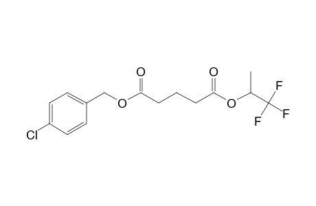 Glutaric acid, 1,1,1-trifluoroprop-2-yl 4-chlorobenzyl ester