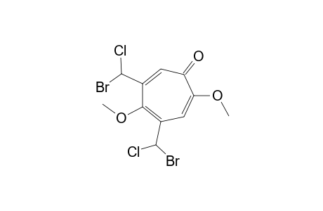 4,6-Bis(bromochloromethyl)-2,5-dimethoxytropone