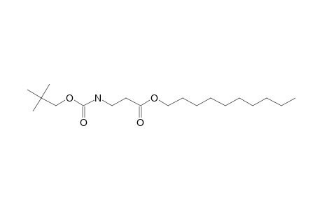 .beta.-Alanine, N-neopentyloxycarbonyl-, decyl ester