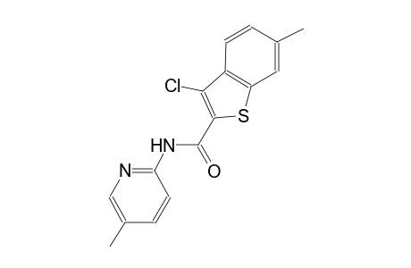 3-chloro-6-methyl-N-(5-methyl-2-pyridinyl)-1-benzothiophene-2-carboxamide