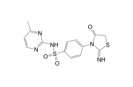 4-(2-Imino-4-oxo-1,3-thiazolidin-3-yl)-N-(4-methyl-2-pyrimidinyl)benzenesulfonamide