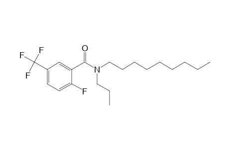 Benzamide, 2-fluoro-5-trifluoromethyl-N-propyl-N-nonyl-