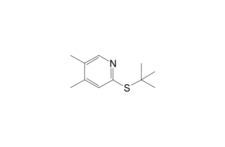 3,4-Lutidine, 6-(tert-butylthio)-