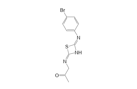 1-[[4-(4-bromoanilino)-1,3-thiazet-2-ylidene]amino]-2-propanone