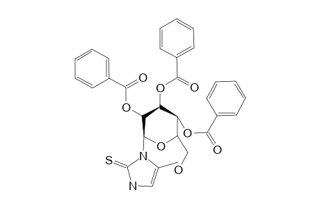 5-Methyl-1-(2',3',4'-tri-o-benzoyl-.beta.D-glucopyranosyl)-4-imidazoline-2-thione