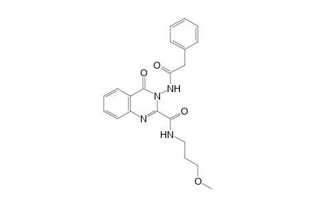 3,4-dihydro-N-(3-methoxypropyl)-4-oxo-3-(2-phenylacetamido)-2-quinazolinecarboxamide