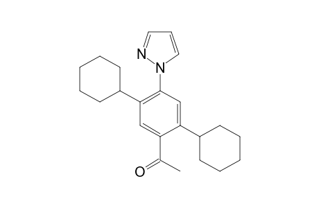 1-[2,5-Dicyclohexyl-4-(1H-pyrazol-1-yl)phenyl]ethan-1-one