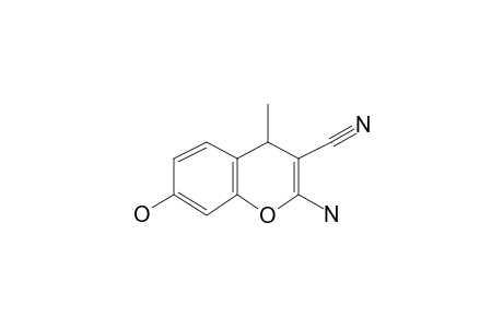 2-Amino-7-hydroxy-4-methyl-4H-chromene-3-carbonitrile