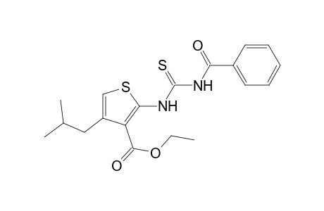 Ethyl 2-{[(benzoylamino)carbothioyl]amino}-4-isobutyl-3-thiophenecarboxylate