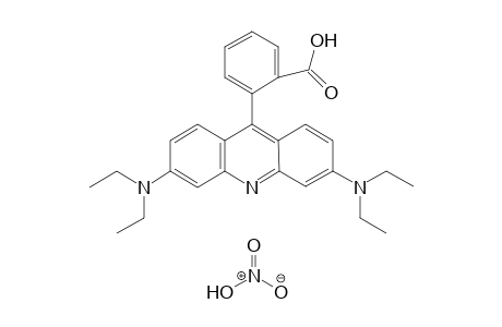 9-(2-Carboxyphenyl)-3,6-bis(diethylamino)acridinium nitrate