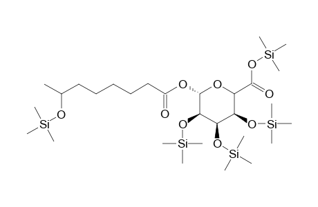 7-oh-Octanoyl glucuronide tms derivative