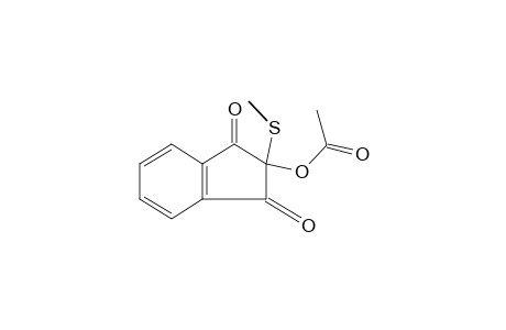 1,3-INDANDIONE, 2-HYDROXY-2-/METHYL- THIO/-, ACETATE