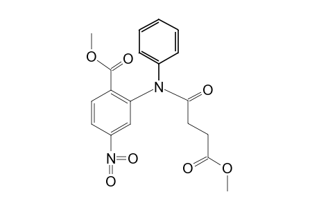 N-(3-carboxypropionyl)-4-nitro-N-phenylanthranilic acid, dimethyl ester