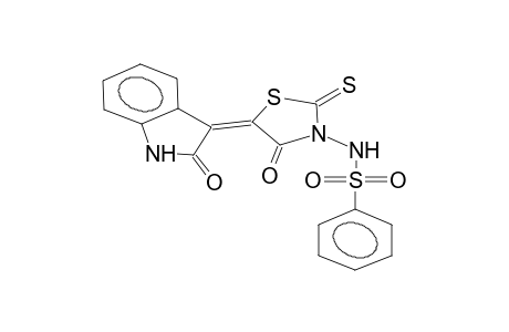 2-oxo-3-(2-thioxo-3-phenylsulphonamido-4-oxo-1,3-thiazolidin-5-ylidene)-2,3-dihydrobenzopyrrole