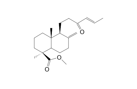 Methyl 13-oxo-14(13->16)abeo-labda-8(17),16-dien-19-oate