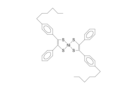 Bis(4-hexyl-phenyl)-diphenyl-tetrathio-nickel complex