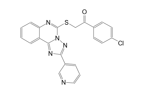 ethanone, 1-(4-chlorophenyl)-2-[[2-(3-pyridinyl)[1,2,4]triazolo[1,5-c]quinazolin-5-yl]thio]-