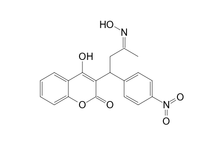 4-Hydroxy-3-[1'-(4"-nitrophenyl)-3'-oxobutyl]-2H-[1]-benzopyran-2-one - Oxime