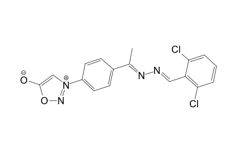 2-(2',6'-Dichlorobenzylidene)-1-{[(4'-.psi.-5'-oxo-1',2',3'-oxadiazol-3'-yl]phenyl]ethylidene}hydrazine