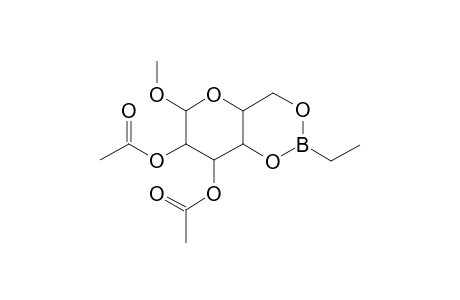 7-(Acetyloxy)-2-ethyl-6-methoxyhexahydropyrano[3,2-d][1,3,2]dioxaborinin-8-yl acetate