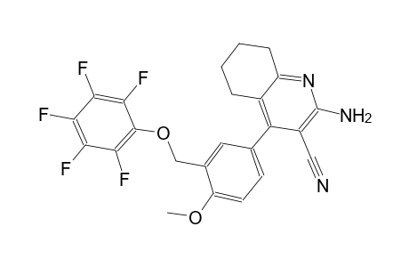 2-amino-4-{4-methoxy-3-[(2,3,4,5,6-pentafluorophenoxy)methyl]phenyl}-5,6,7,8-tetrahydro-3-quinolinecarbonitrile