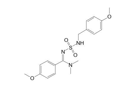 N,N-dimethyl-N'-[(p-methoxybenzyl)sulfamoyl]-p-anisamidine