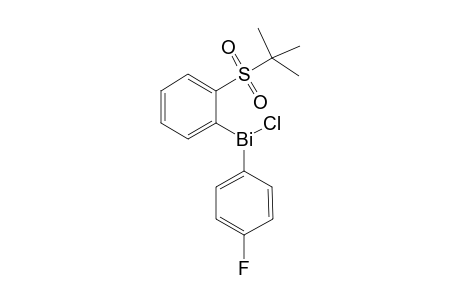 (2-tert-butylsulfonylphenyl)-chloranyl-(4-fluorophenyl)bismuthane