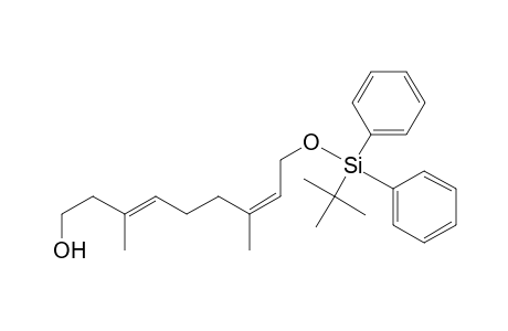 (2Z,6E)-1-((tert-Butyldiphenylsilyl)oxy)-3,7-dimethyl-2,6-nondienyl-9-ol