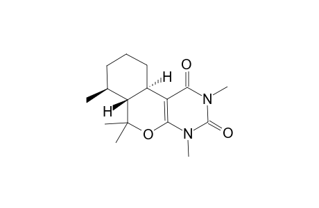 (6ARS,7RS,10ARS)-4,6,6A,7,8,9,10,10A-OCTAHYDRO-2,4,6,6,7-PENTAMETHYL-1H-[2]-BENZOPYRANO-[3.4-D]-PYRIMIDINE-1,3-(2H)-DIONE