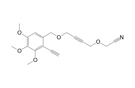 2-((4-((2-ethynyl-3,4,5-trimethoxybenzyl)oxy)but-2-yn-1-yl)oxy)acetonitrile