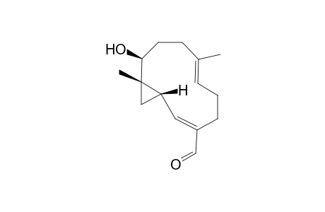 (3S,4S,5S)-1-Formyl-5,9-dimethyl-6-hydroxybicyclo[11.1.0]dodeca-1,9-diene