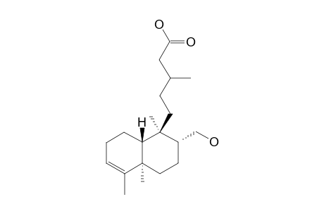 (-)-17-HYDROXY-NEO-CLEROD-3-EN-15-OIC-ACID