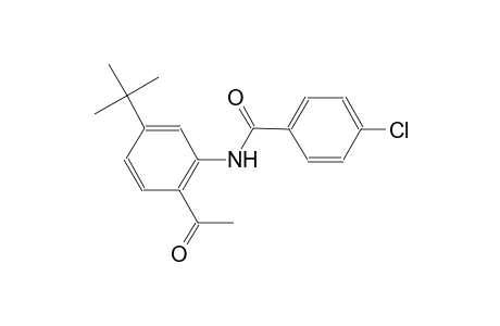 benzamide, N-[2-acetyl-5-(1,1-dimethylethyl)phenyl]-4-chloro-