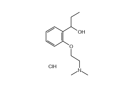 o-[2-(dimethylamino)ethoxy]-alpha-ethylbenzyl alcohol, hydrochloride
