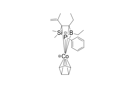 Cobalt, (.eta.5-2,4-cyclopentadien-1-yl)[(3,4-.eta.)-4,5-diethyl-2,2-dimethyl-3-(1-methylethenyl)-1-phenyl-1-phospha-2-sila-5-boracyclopent-3-ene-b5,P1]-