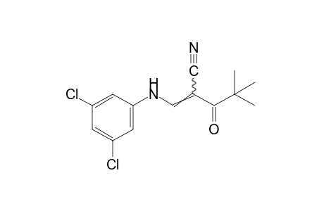 3-(3,5-dichloroanilino)-2-pivaloylacrylonitrile