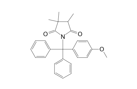 2,5-Pyrrolidinedione, 1-[(4-methoxyphenyl)diphenylmethyl]-3,3,4-trimethyl-, (.+-.)-