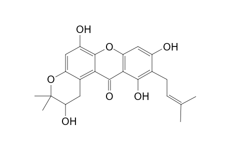 GARCIMANGOSONE-C;1,3,5,2,2-TETRAHYDROXY-2-ISOPRENYL-6',6'-DIMETHYLDIHYDROPYRANO-(2',3':7,8)-XANTHONE